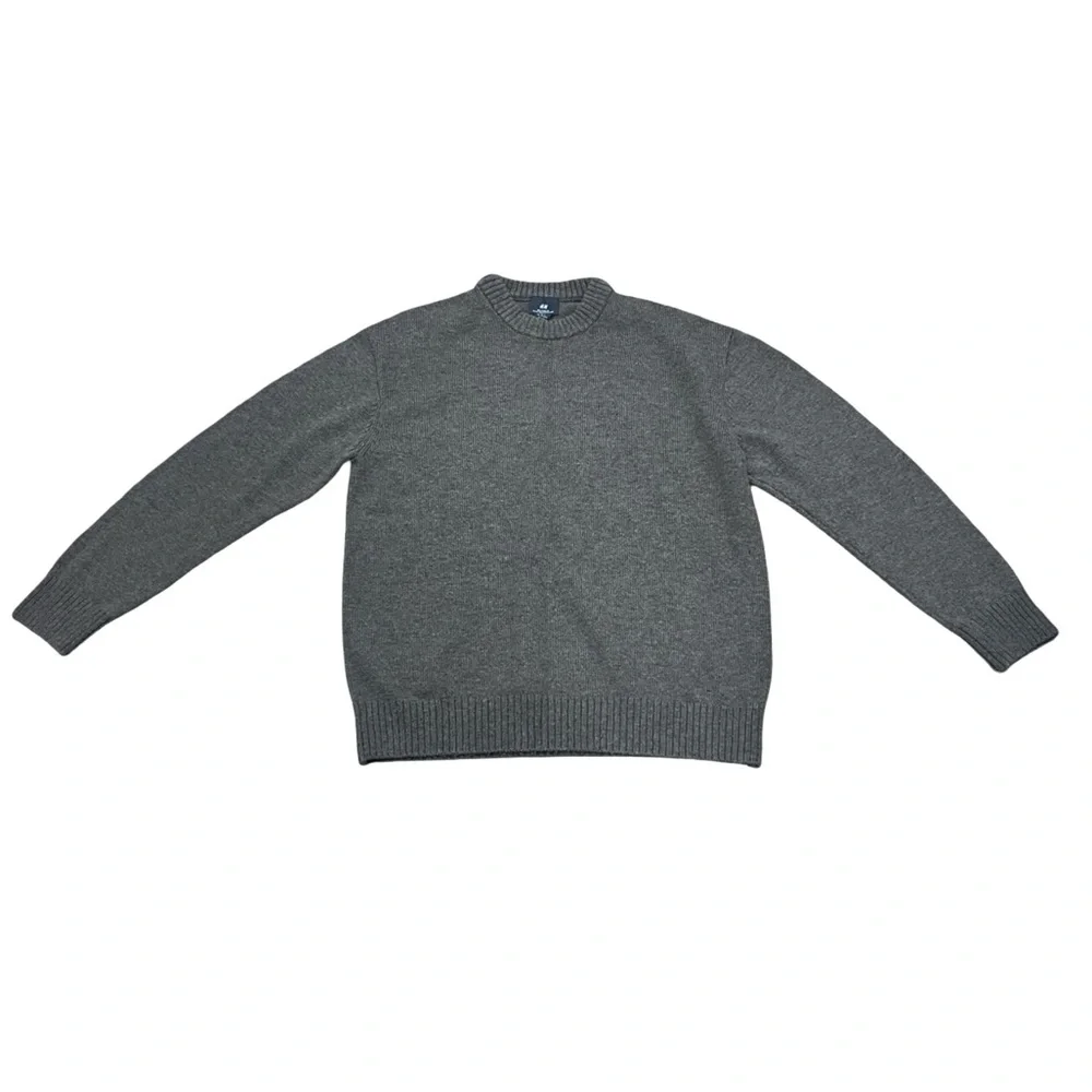 H&M Grey Brown Pull Over Knit Sweater Old Money Academia Preppy Fisherman Core - Picture 2 of 7